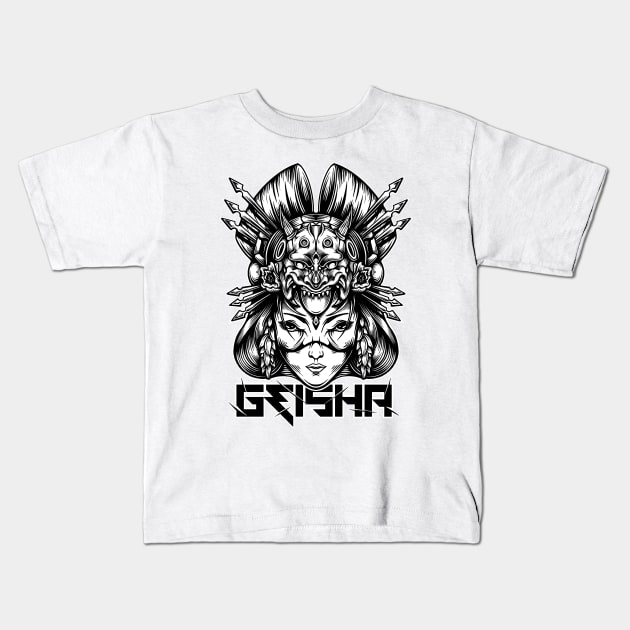 Geisha Kids T-Shirt by Arjanaproject